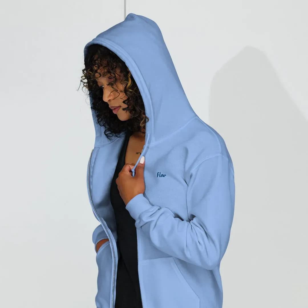 'Flow' Zip-Up Hoodie